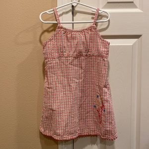 OshKosh B’gosh 100% cotton plaid spaghetti strap dress